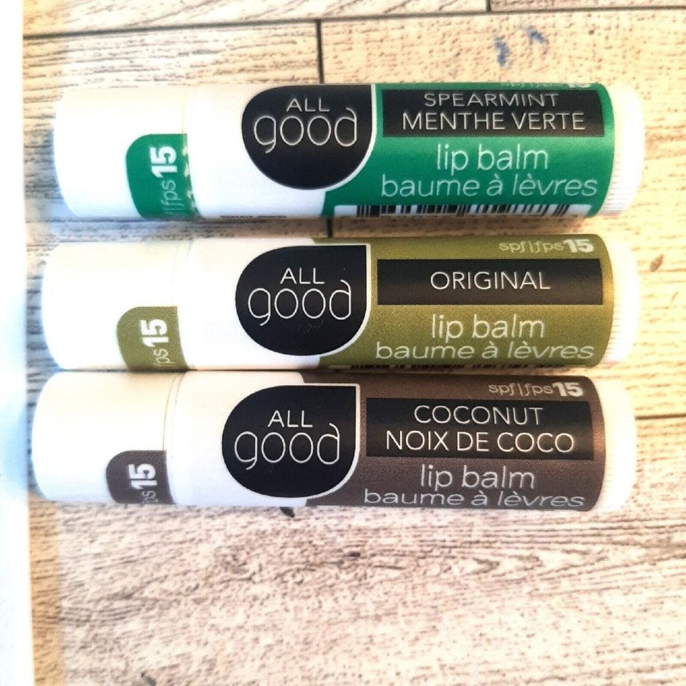 3 Tubes All Good Lip Balm spf15 from Mighty Fix